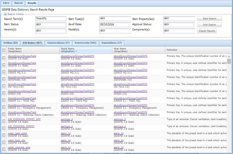 2.3.3.2 Attributes Tab The Attributes tab lists all of the Attributes that match your selected search criteria Click here to view the