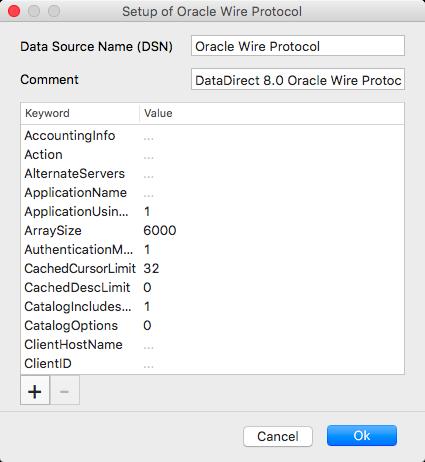 Configuring and Connecting to Data Sources Configure the data source by adding and/or editing connection option attributes and values: To add a new connection option attribute, click the Add button.