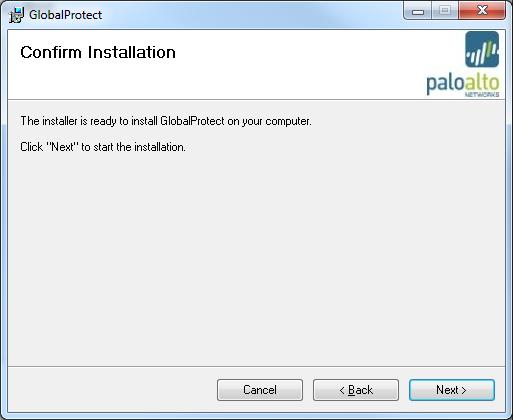 6. At the Confirm Installation screen, click Next. 7.