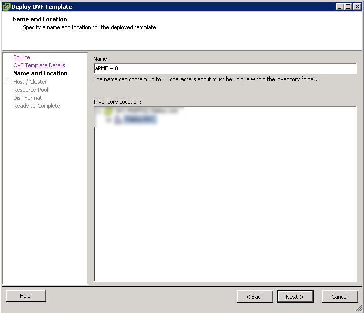 Step 6 - Specify the VMware Host / Cluster and click Next to continue.