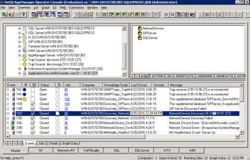 Discovery will create treeview objects for the Session Manager and System Manager using SNMP