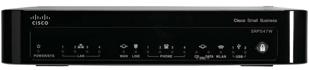 Lights POWER/SYS LAN ports (1 4) WAN ports Line port Phone (FXS) ports (1 4) DSL CD (SRP546W/547W only) Description Solid green when the SRP has successfully booted and is ready to use.