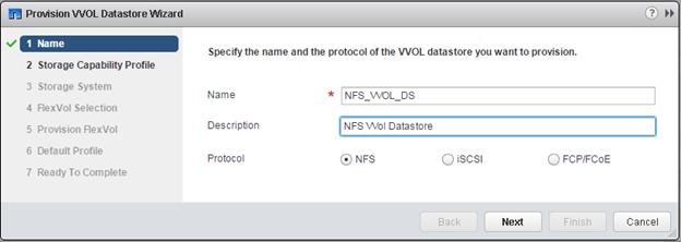 Managing VVol datastores by using VASA Provider 25 Provisioning of VVol datastores fails when the vcenter Server version is 6.5. You must use cluster credentials to create VVol datastores.