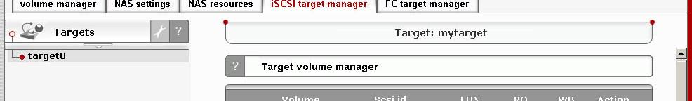 5. Create new target on the Select the target0