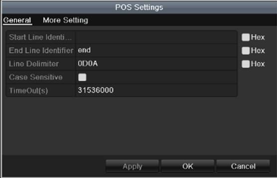 Click the icon of RS232-setting port to set receive port of POS. Figure 14.
