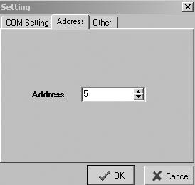 2.9 Setting 2.9.1 Setting Com port and baud rate Click the button, select the