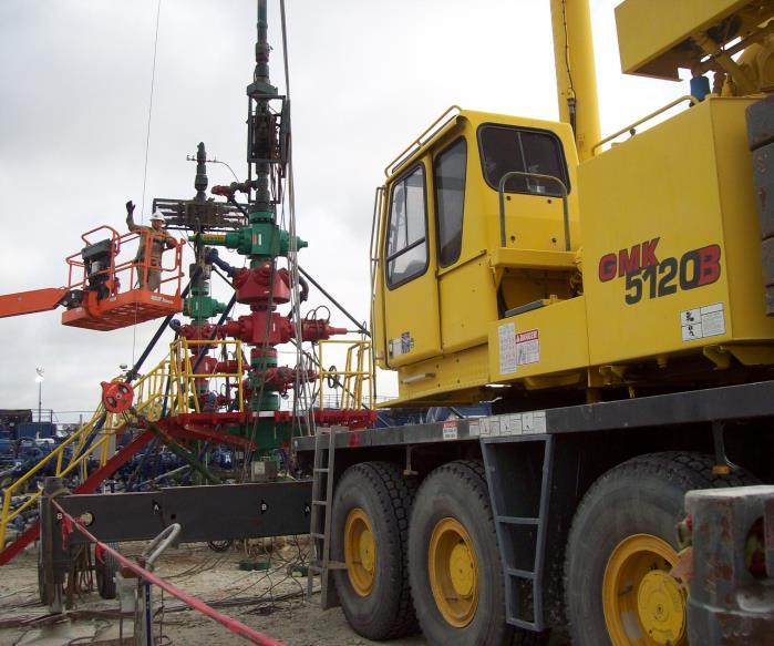 We provide crane services to support Well Completions for Industry leaders. Safety Bay Ltd.