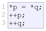 Pointer Arithmetic the following is equivalent to *(p++)
