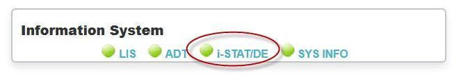 10.3 Check the connection status to the i-stat/de software i-stat 1 devices are directly managed by the i-stat/de web service, which is the communication and customization software for i-stat 1