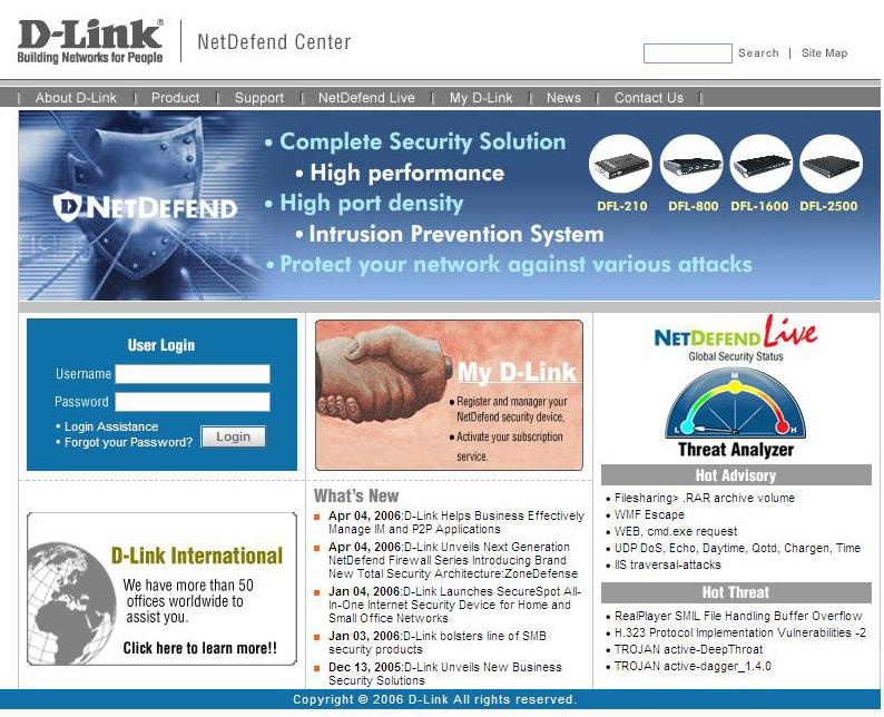 NetDefend Intrusion Prevention System (IPS) Subscription D-Link s IPS service adopts a unique technology component-based signatures, which are built to recognize and protect against all varieties of