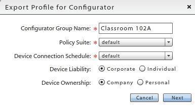 Creating the Configurator Group and Exporting a Profile 1. Navigate to System and select Organization from the left panel. 2.