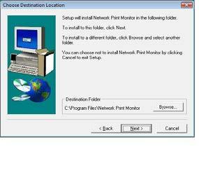 The installation wizard will install the files to the designated folder,