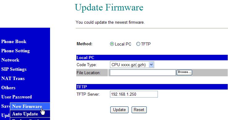 Update New Firmware 8.91.