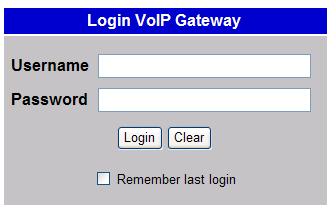 8 Configurations by Web Browser Login the gateway You may enter the IP address from PC Web browser to configure VS200. For example, enter http://192.168.123.