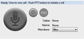 3. Click the icon to place a one-to-one call. You can see the Call Ready screen at the Call Activity window as shown below.