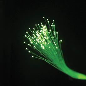 Wired Transmission Media Fiber-optic cable o Consists of thin strands of glass or plastic that carry data through pulses