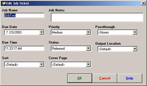How to edit print jobs Introduction An administrator or a user with the print administrator permission can change the settings for any print job that appears in 'Job Manager'.