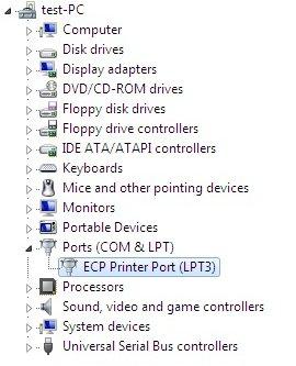 (15) After system rebooting, you can go to device manager to check LPT working status on your system.