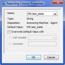 To add or edit a reporting call variable whose value must be saved in the database and