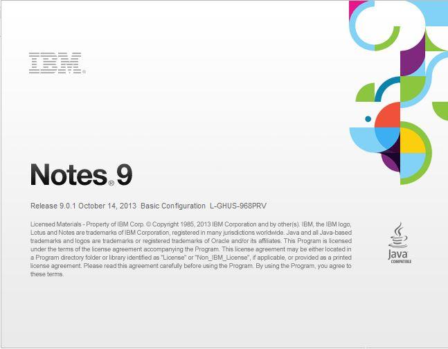 IBM Notes Client V9.0.