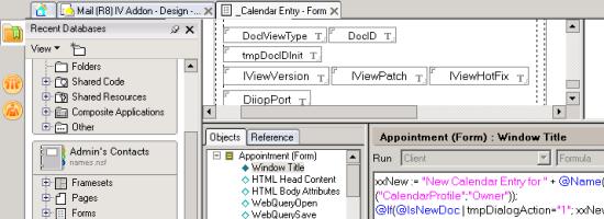 Select IVSubForm from the Insert Subform window to add the Scopia Add-in for IBM Lotus Notes subform. 10.