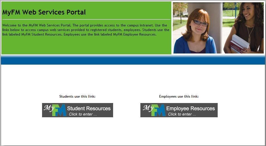 Accessing the Student Office 365 Portal To take advantage of this offering, students must log into the Office 365 Portal. Open your browser and navigate to the MyFM Student portal.