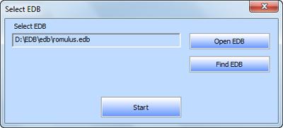 Select EDB File To Select an EDB File: Click Select EDB from File Menu. Select EDB dialog box opens. Click Open EDB to select the EDB file that you want to recover.