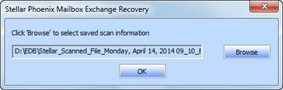 Save & Load Scan Info With Stellar Phoenix Mailbox Exchange Recovery, you can save the scan information of the recovered files, in case you need to access it at a later stage.