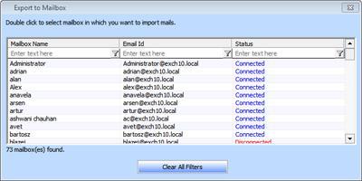 In Connect to Exchange Server Mailbox dialog box, choose Connect to single mailbox or Connect to all mailboxes on server, based on your requirement.