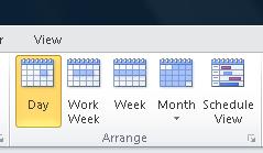 You can select Day, Work Week (only Monday to Friday), Week and Month.