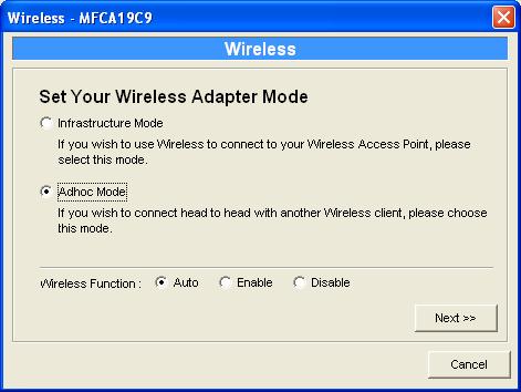 6.3.4 Wireless Configuration (FPS-1010MG Only) Due to wireless interface is Auto in default.
