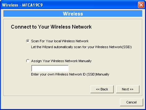 After configure the wireless LAN settings, unplug the Ethernet cable from the MFP server, then you can start to use the MFP server via wireless interface.