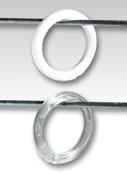 75 Metal Snap Rings Hold banners and signs securely in place on wire fixtures and displays.