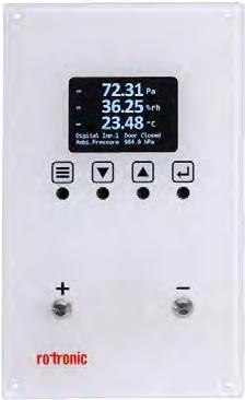 T R ANSMIT T ERS CRP5 series The differential pressure measurement of the CRP5 cleanroom panel is based on the technology of diaphragm sensors.