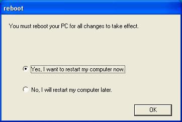 restarting the computer.