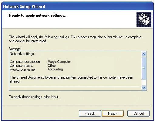 Networking Basics (continued) Using the Network Setup Wizard in