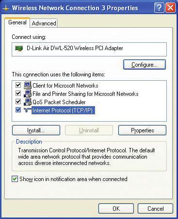 Networking Basics Assigning a Static IP Address in Windows XP/2000 Click on Internet Protocol (TCP/IP). Click Properties.
