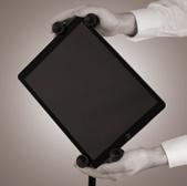 Positioning the Rotation The Auray Universal Tablet Holder has the ability to rotate a full 360. Turn the tablet to the desired orientation.