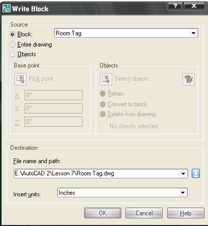 To Use Blocks from a Symbol Folder: 1. Choose the Insert tool on the Block panel or type "I" and hit enter to open the Insert dialog. 2.