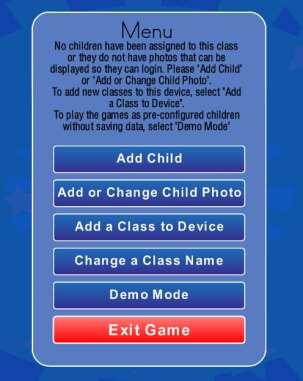 Press the Add Child r Pht buttn and the fllwing screen will appear: This cnfirms that yu are the teacher f the class registered n the device.
