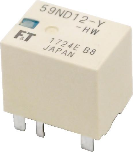 COMPACT HIGH POWER RELAY For automotive applications POLE - 6A (For 2V Car Battery) FBR59-HW Series FEATURES pole, 6A, form U High temperature grade (-4 C to 25 C) Comparable capability