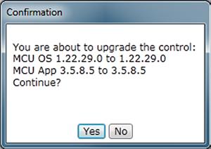 If they do, the recommendation is to select Yes. Figure 12. Confirmation dialog box with Upgrade Choice.