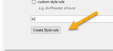 rule 17.We will create a style for the heading 2 headers.