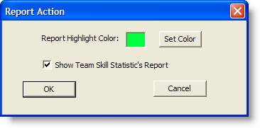 Cisco Supervisor Desktop User Guide changes its focus to display the Team Skill Statistics report so that you will see the current report with the cells highlighted. Figure 32.