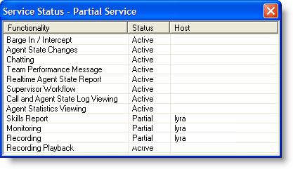 Service Autorecovery Service Autorecovery The service autorecovery feature allows Supervisor Desktop to automatically recover its connection to the CAD services in the event of a service restart or a