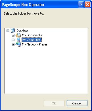 Managing Documents 6 To move a document to a computer folder by using a command on the [Edit] menu 1 Select the icon for the document to be