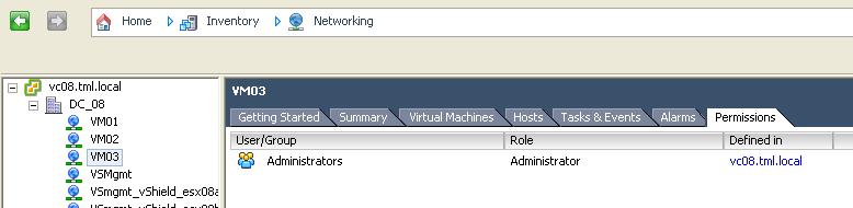 NETWORK RELATED ACCESS Server Admin should not have the following
