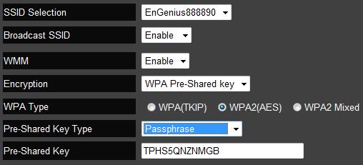 Wi-Fi Protected Access (WPA) Pre-Shared Key To enable WPA on your wireless network, select WPA-Pre-Shared Key in the encryption type. 1.