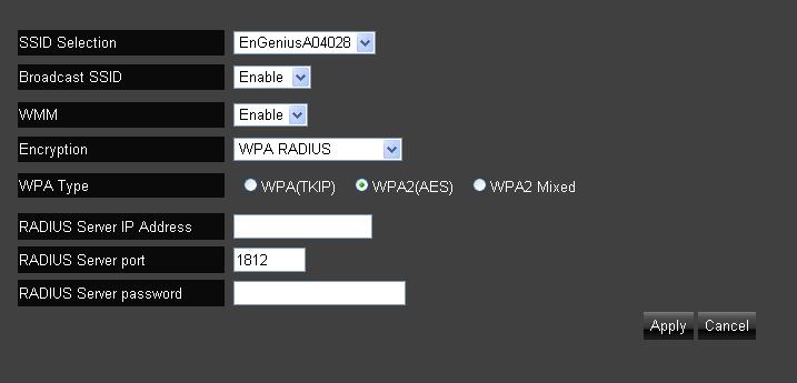 WPA Radius You can use a RADIUS server to authenticate wireless stations and provide a session key to encrypt data during