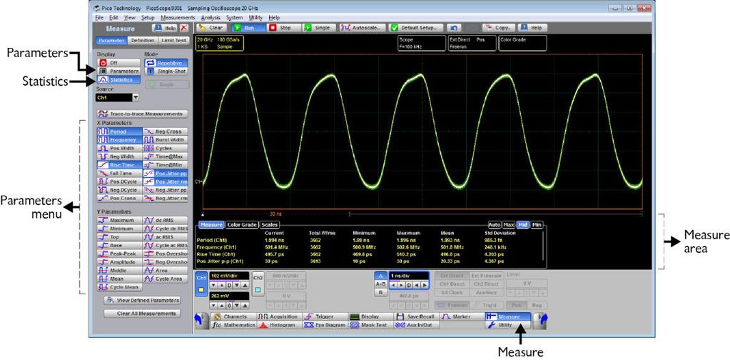 Pico Technology PC Sampling Oscilloscope Quick Start Guide Tip If you are using a 9000 Series oscilloscope which does not have a built-in pulse generator, select Demo when starting the software to